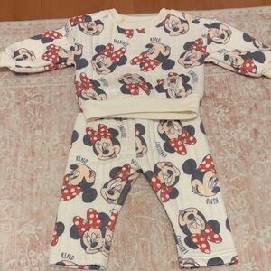 Disney Minnie Mouse Kids Set - Red, White, and Black